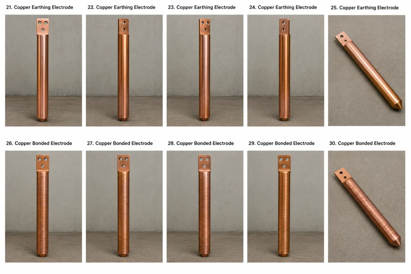 Solid copper earthing electrode manufacturer India