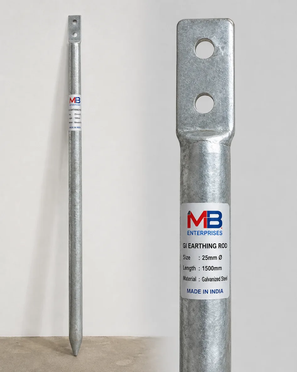 GI earthing rod 25mm galvanized steel supplier Noida